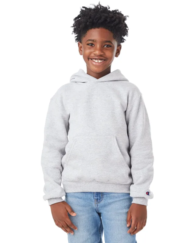 Champion Youth Powerblend® Pullover Hooded Sweatshirt — view 8