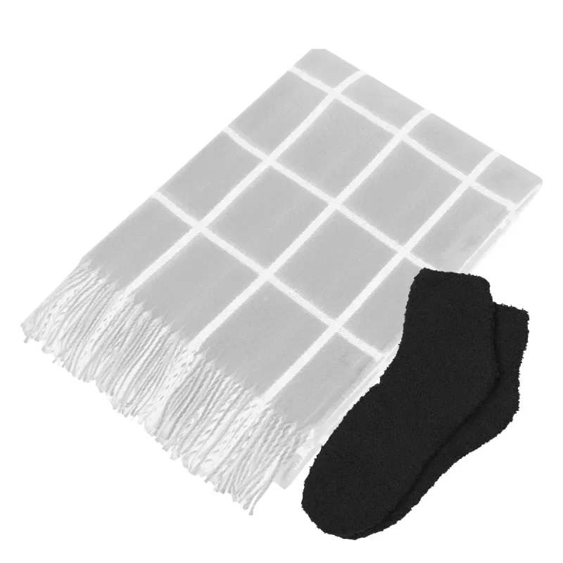 Charleston Throw & Fuzzy Socks Set — view 6