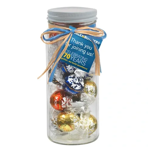 Chic Glass Mason Jar with Raffia Bow — view 8