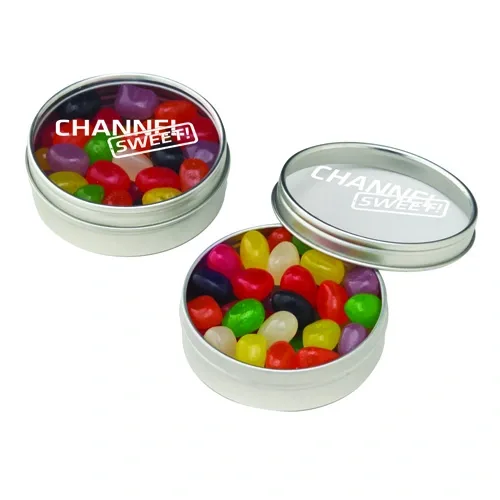 Chic Round Window Tin Storage Jar — view 5
