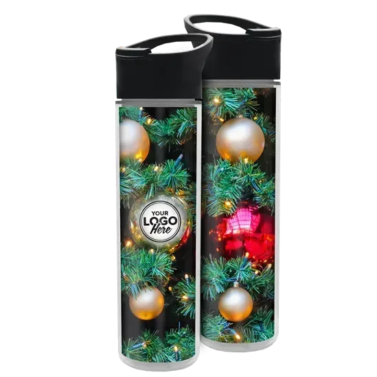 Chiller Insulated Bottle with Flip-Straw Lid and Full-Color Insert (16 oz.) — view 5