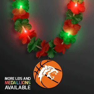 Christmas Hawaiian LED Lei with Medallion — view 8