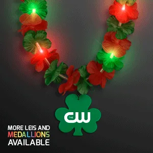 Christmas Hawaiian LED Lei with Medallion — view 9