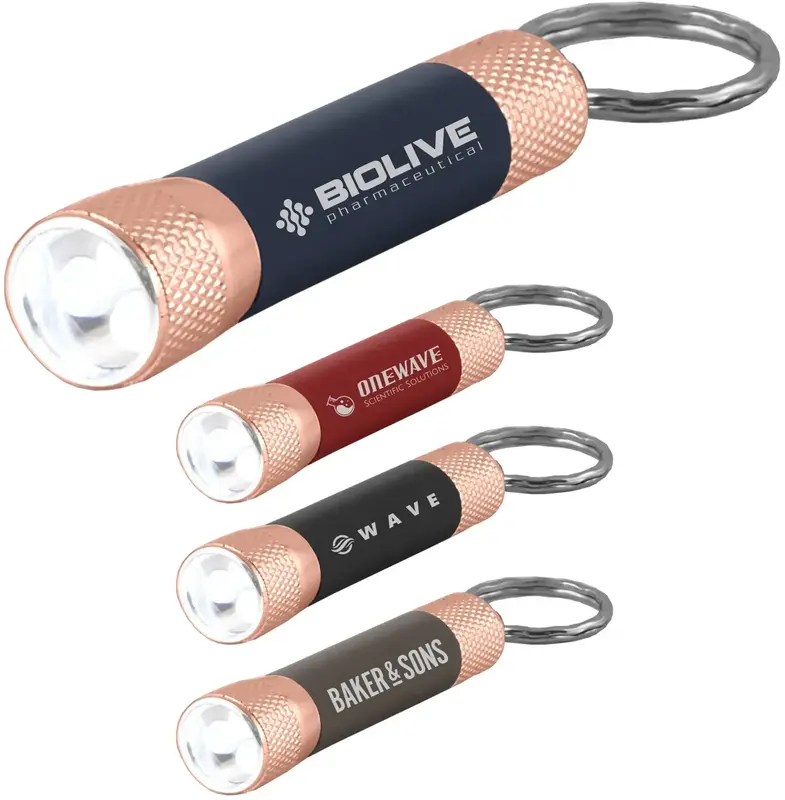 Chroma Softy Rose Gold Classic - LED Flashlight with Keyring