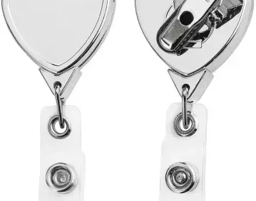 Custom Chrome Heart Badge Reel — view 2