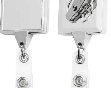 Personalized Chrome Badge Reel — view 2