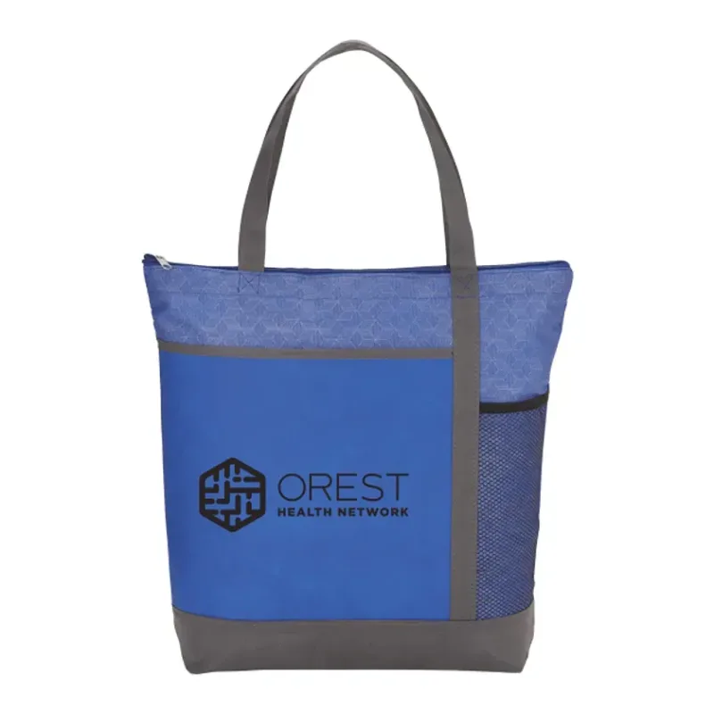 Chrome Non-Woven Zipper Convention Tote — view 11