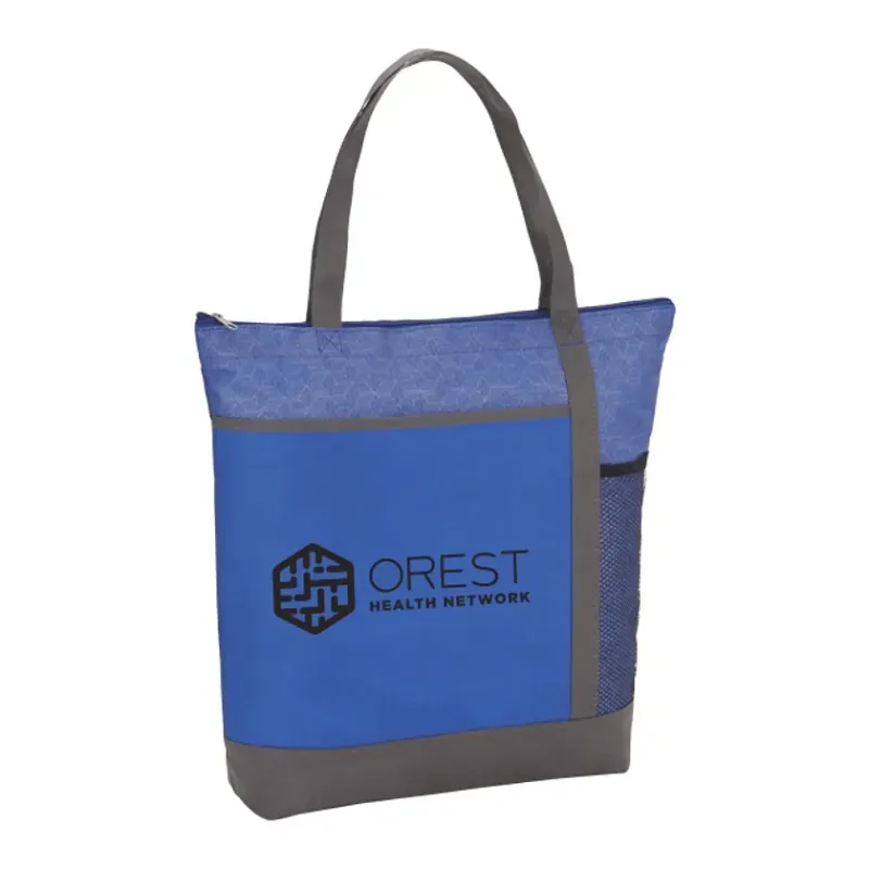 Chrome Non-Woven Zipper Convention Tote — view 12