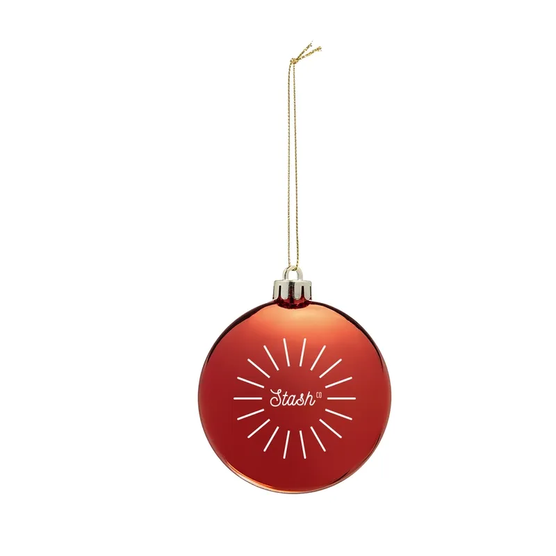 Chrome Round Disk Ornament