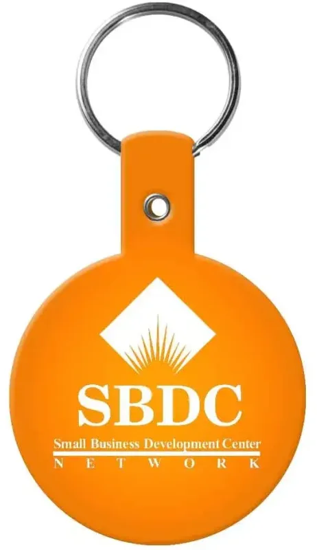 Custom Circle Flexible Key Tag — view 2