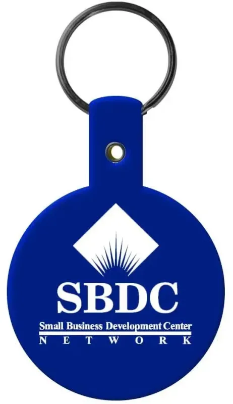Custom Circle Flexible Key Tag — view 3