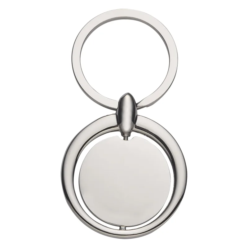 Circular Metal Key Tag — view 2