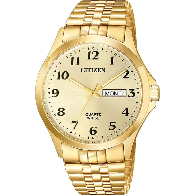 Citizen BF500299P Men's Quartz Expansion Band WatchStainless Steel, Gold-Tone