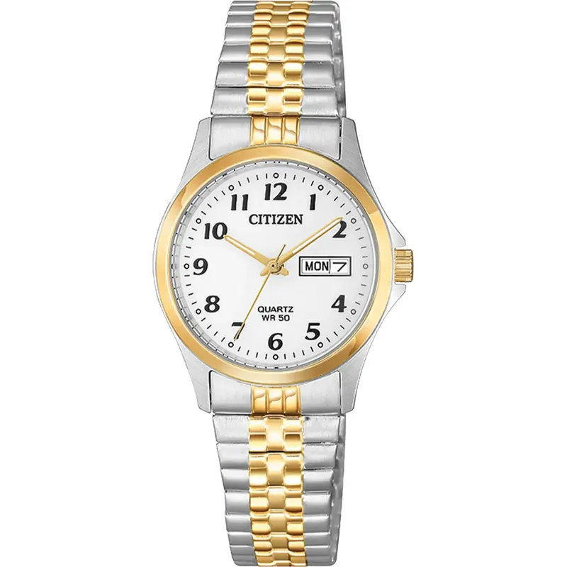 Citizen EQ200495A Ladies Quartz Expansion Band WatchStainless Steel, Two-Tone