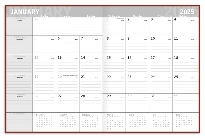 Custom Classic Monthly Planner — view 11