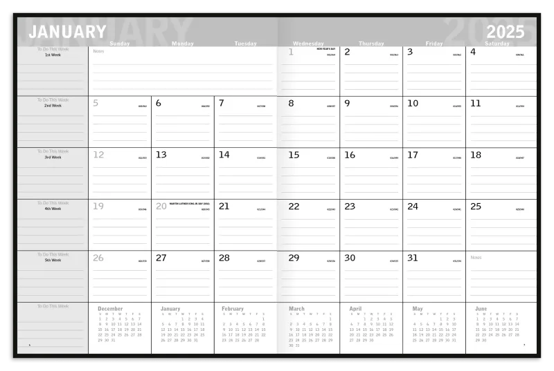 Custom Classic Monthly Planner — view 3