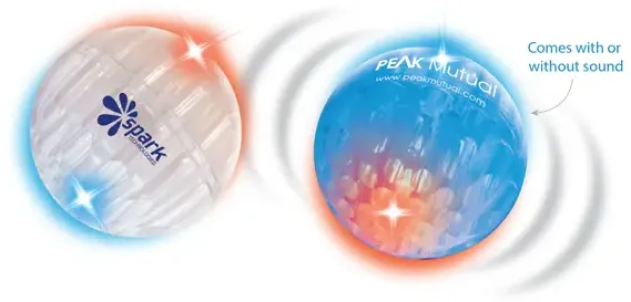 Clear AirGlow Buz Balls w/ Sound