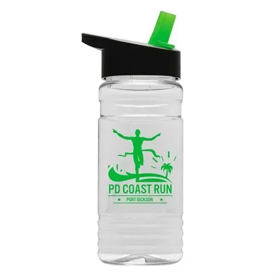 Clear Bottle with Flip-Straw Lid (20 oz.) — view 10