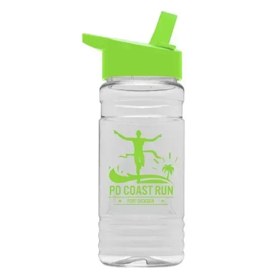 Clear Bottle with Flip-Straw Lid (20 oz.) — view 6
