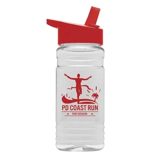 Clear Bottle with Flip-Straw Lid (20 oz.) — view 9
