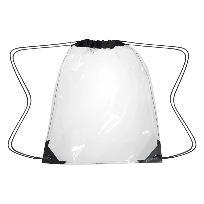 Personalized Clear Drawstring Backpack — view 6