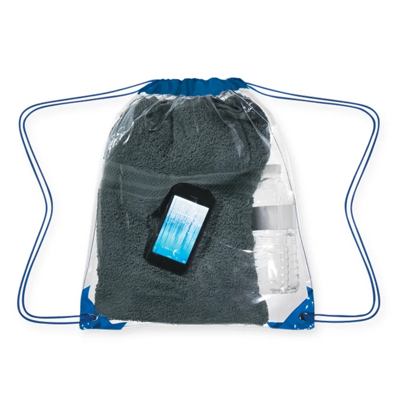 Personalized Clear Drawstring Backpack — view 8