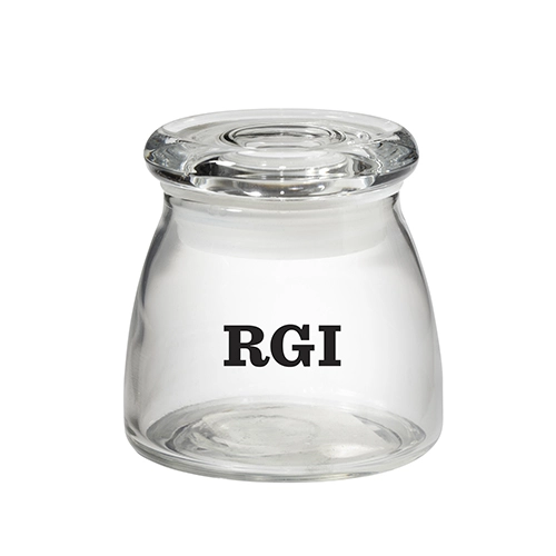 Clear Glass Vibe Jar with Airtight Lid