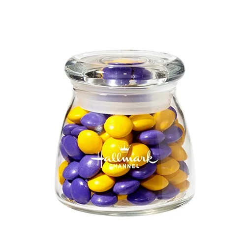 Clear Glass Vibe Jar with Airtight Lid — view 2