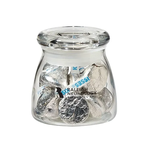 Clear Glass Vibe Jar with Airtight Lid — view 3