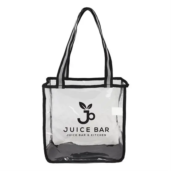 Clear PVC Tote Bags with Transparent Design