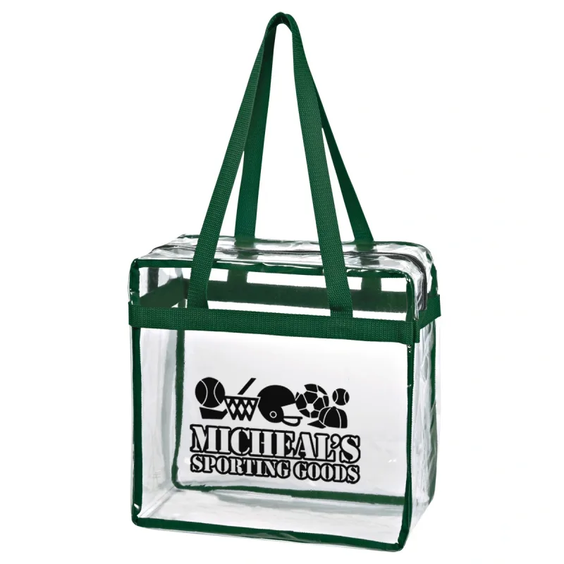 Logo Clear Tote Bag With Zipper — view 4