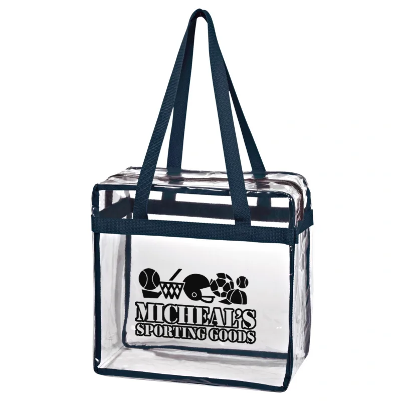 Logo Clear Tote Bag With Zipper — view 5