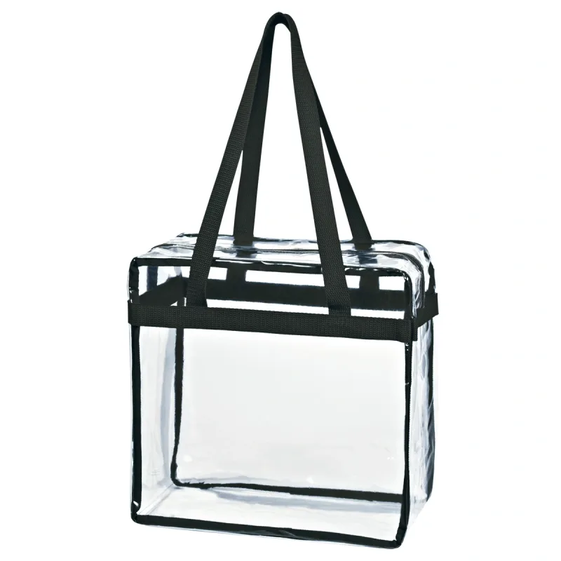 Logo Clear Tote Bag With Zipper — view 6