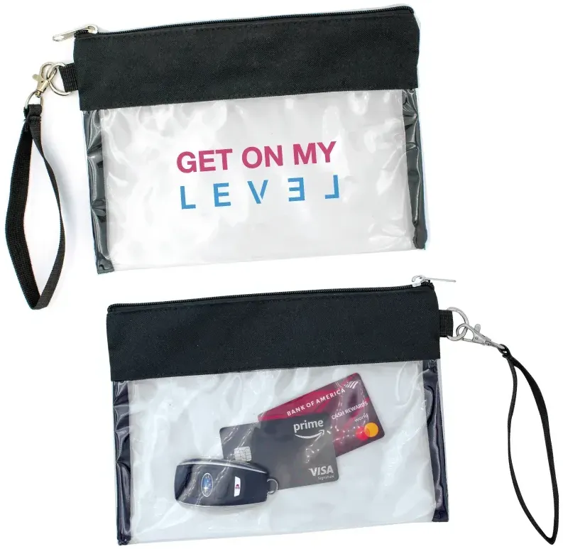 Clear Stadium Wristlet