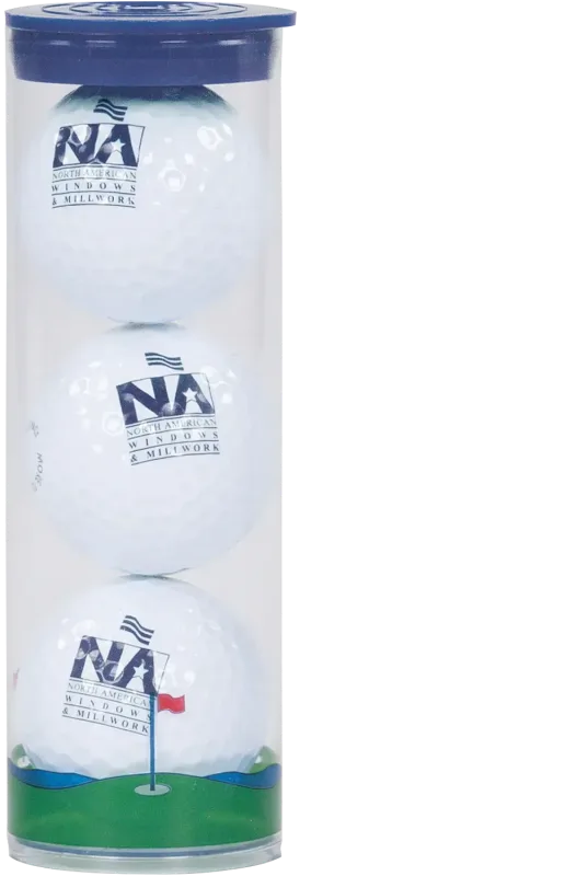 Custom Wilson Ultra Golf Ball Clear Tube — view 2