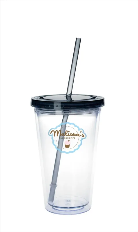 Custom Clear Tumbler with Colored Lid - 18 oz. — view 6