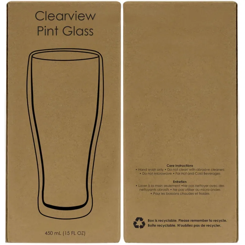 Clearview Borosilicate Beer Glass 450 Ml. (15 Fl. Oz.) — view 7