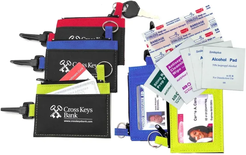 Branded Zip Clip ID Holder — view 6