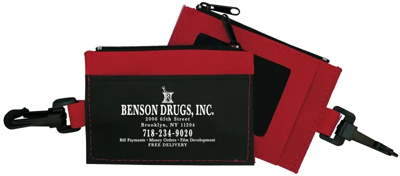 Custom Clip-On ID Holder with Zip Purse — view 5