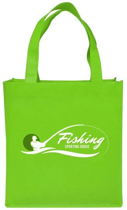 Custom Clipper Tote Bags - Personalized Non-woven Grocery Tote with Logo — view 10