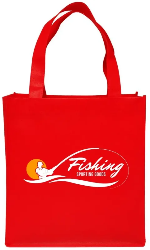 Custom Clipper Tote Bags - Personalized Non-woven Grocery Tote with Logo — view 11