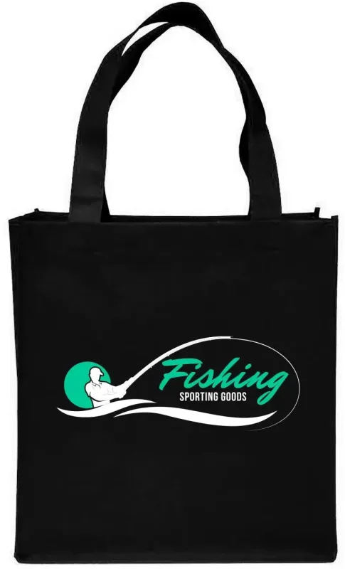 Custom Clipper Tote Bags - Personalized Non-woven Grocery Tote with Logo — view 2