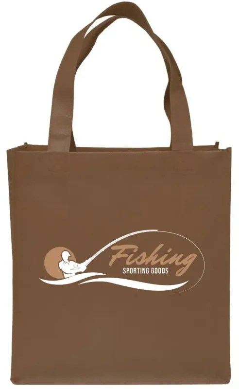 Custom Clipper Tote Bags - Personalized Non-woven Grocery Tote with Logo — view 3