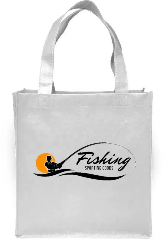 Custom Clipper Tote Bags - Personalized Non-woven Grocery Tote with Logo — view 4