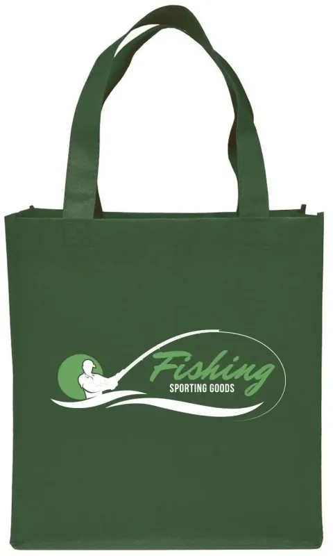 Custom Clipper Tote Bags - Personalized Non-woven Grocery Tote with Logo — view 6