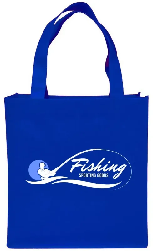 Custom Clipper Tote Bags - Personalized Non-woven Grocery Tote with Logo — view 7