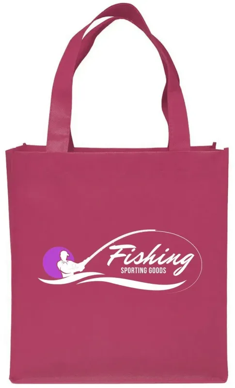 Custom Clipper Tote Bags - Personalized Non-woven Grocery Tote with Logo — view 8
