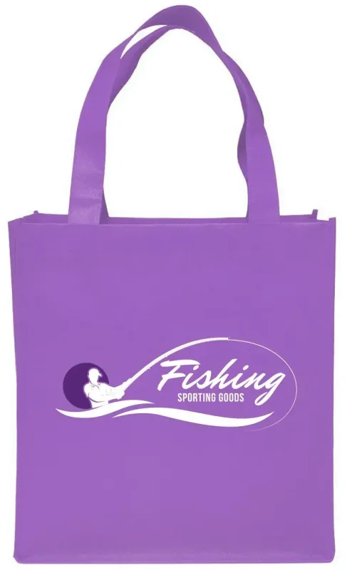 Custom Clipper Tote Bags - Personalized Non-woven Grocery Tote with Logo — view 9