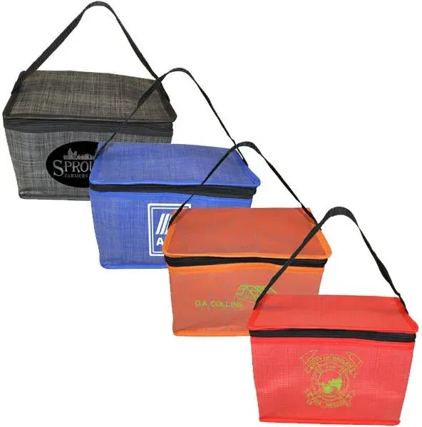 Custom Insulated Criss Cross Lunch Bag with Your Logo.