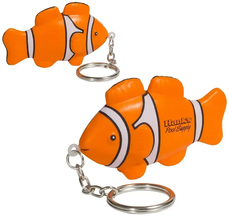 Customized Clown Fish Stress Reliever Key Chain